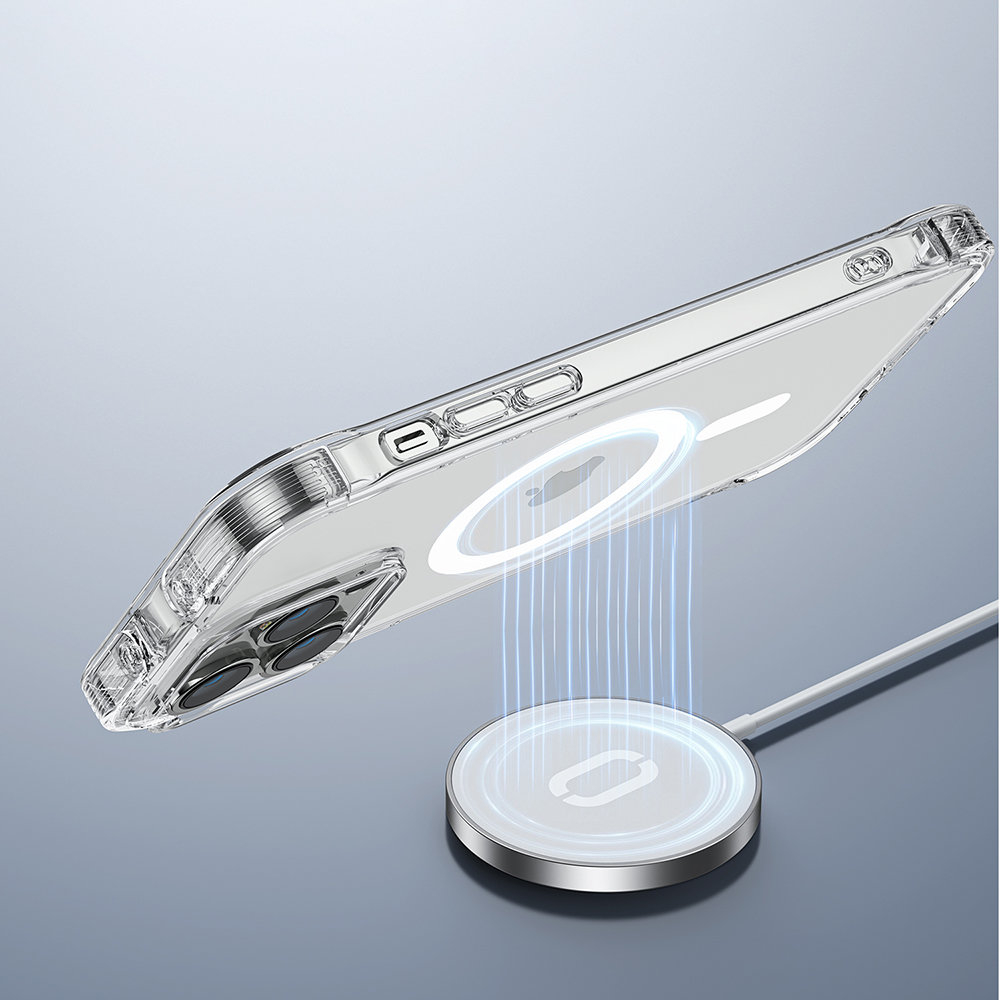 Dėklas Joyroom Magnetic Defender iPhone 14 Plus skaidrus (MagSafe) 5 Dėklas Joyroom Magnetic Defender iPhone 14 Plus skaidrus (MagSafe) 5