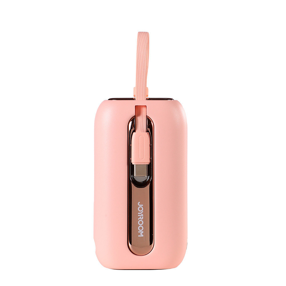 Joyroom powerbank 10000mAh Colorful Series 22.5W with 2 built-in USB C and Lightning cables pink (JR-L012) 8 Joyroom powerbank 10000mAh Colorful Series 22.5W with 2 built-in USB C and Lightning cables pink (JR-L012) 8