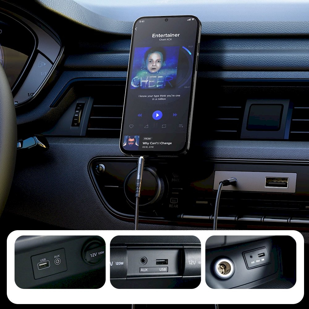 Joyroom stereo audio Kabelis AUX 3.5 mm mini jack 1.2m Juodas (SY-A08) 11 Joyroom stereo audio Kabelis AUX 3.5 mm mini jack 1.2m Juodas (SY-A08) 11