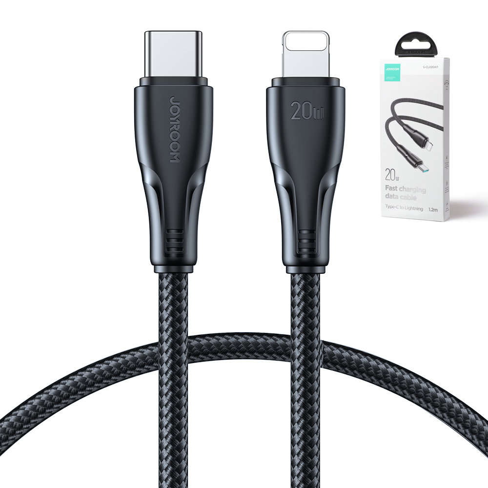 Joyroom USB C - Lightning 20W Surpass Series cable for fast charging and data transfer 1.2 m Juodas (S-CL020A11) 3 Joyroom USB C - Lightning 20W Surpass Series cable for fast charging and data transfer 1.2 m Juodas (S-CL020A11) 3