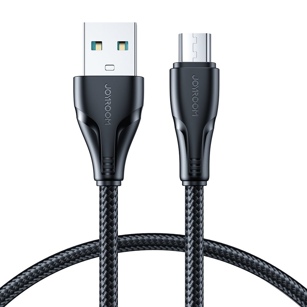 Akcija! Joyroom USB cable - micro USB 2.4A Surpass Series for fast charging and data transfer 1.2 m black (S-UM018A11) Akcija! Joyroom USB cable - micro USB 2.4A Surpass Series for fast charging and data transfer 1.2 m black (S-UM018A11)