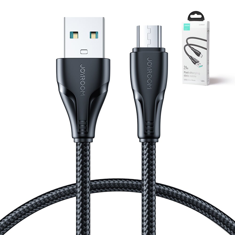 Akcija! Joyroom USB cable - micro USB 2.4A Surpass Series for fast charging and data transfer 1.2 m black (S-UM018A11) 5 Akcija! Joyroom USB cable - micro USB 2.4A Surpass Series for fast charging and data transfer 1.2 m black (S-UM018A11) 5