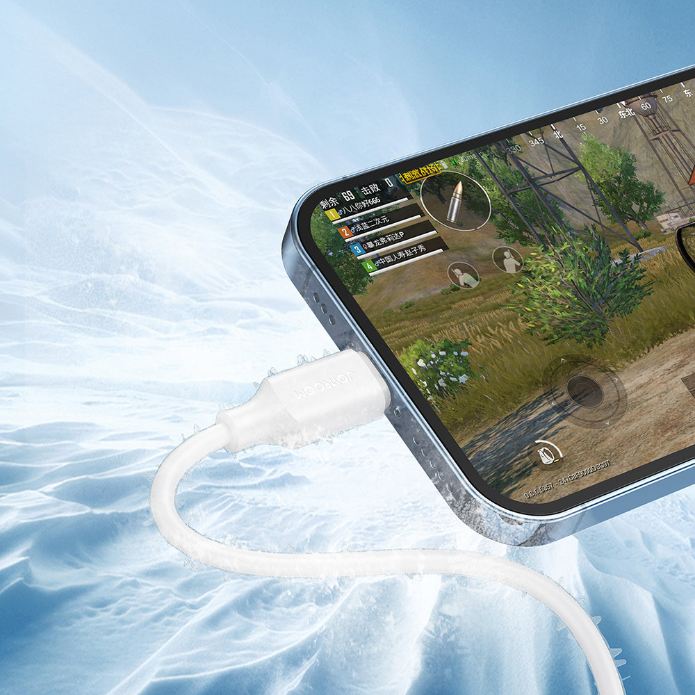 Joyroom USB Charging / Data Cable - Lightning 2.4A 1m White (S-UL012A9) 2 Joyroom USB Charging / Data Cable - Lightning 2.4A 1m White (S-UL012A9) 2