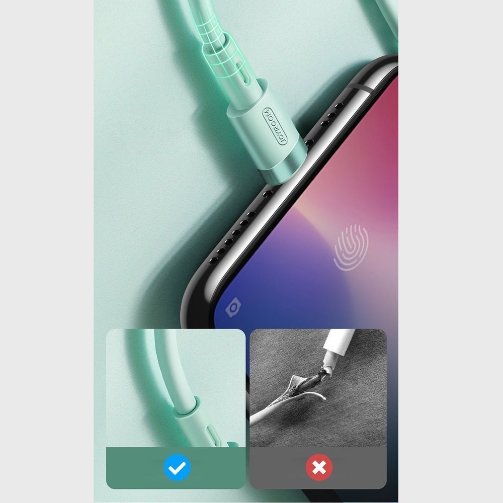 Kabelis Joyroom USB - Lightning 2,4A 1,2 m Juodas (S-1224N2 Black) 7 Kabelis Joyroom USB - Lightning 2,4A 1,2 m Juodas (S-1224N2 Black) 7