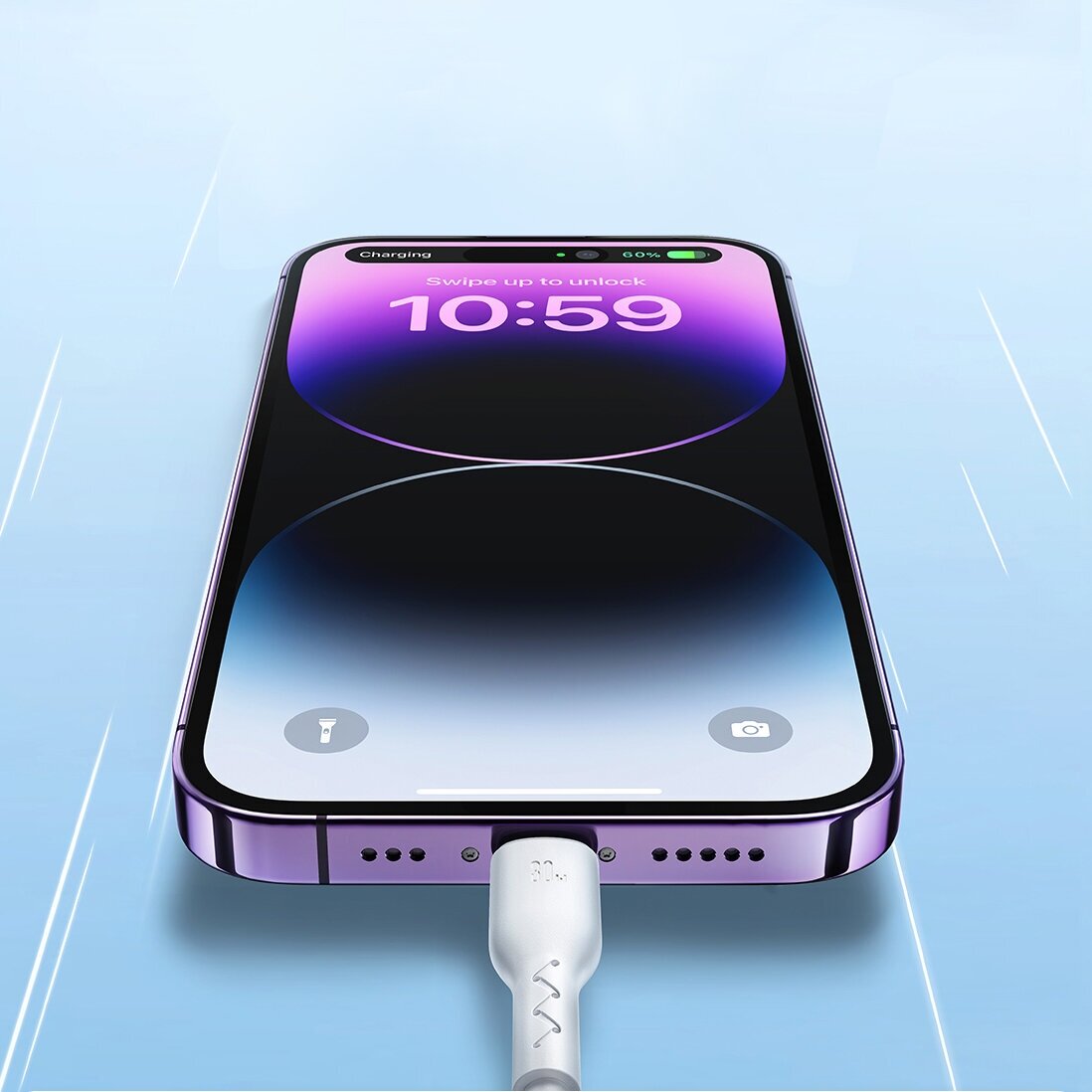 Joyroom Flash-Charge Series SA26-CL3 USB-C / Lightning cable 30W 1m - black 8 Joyroom Flash-Charge Series SA26-CL3 USB-C / Lightning cable 30W 1m - black 8