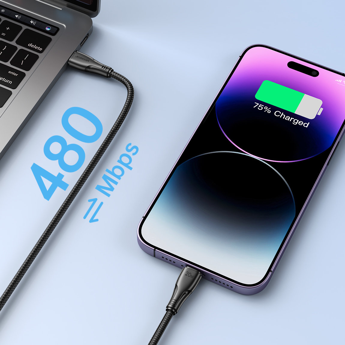 Joyroom USB C - Lightning 20W Surpass Series cable for fast charging and data transfer 0.25 m Juodas (S-CL020A11) 11 Joyroom USB C - Lightning 20W Surpass Series cable for fast charging and data transfer 0.25 m Juodas (S-CL020A11) 11