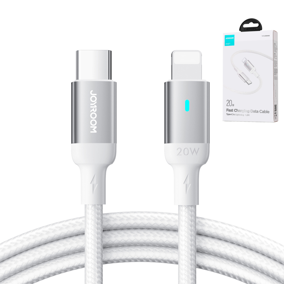 Joyroom cable USB C - Lightning 20W A10 Series 1.2 m white (S-CL020A10) 5 Joyroom cable USB C - Lightning 20W A10 Series 1.2 m white (S-CL020A10) 5
