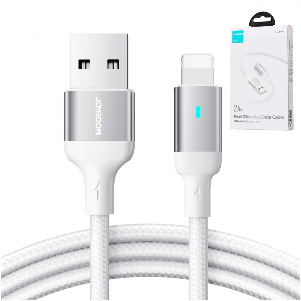 Joyroom cable USB - Lightning 2.4A A10 Series 1.2 m white (S-UL012A10) 4 Joyroom cable USB - Lightning 2.4A A10 Series 1.2 m white (S-UL012A10) 4