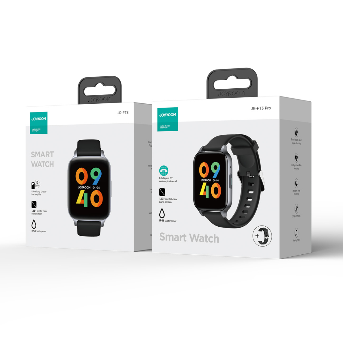 Laikrodis Joyroom Fit-Life Pro smartwatch Tamsiai Pilkas (JR-FT3) 4 Laikrodis Joyroom Fit-Life Pro smartwatch Tamsiai Pilkas (JR-FT3) 4