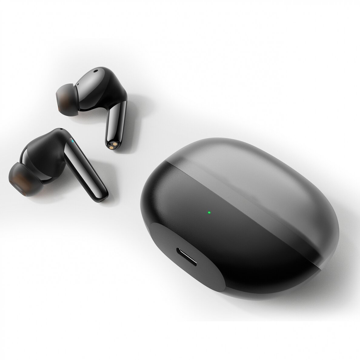 Joyroom Jbuds Series JR-BB1 TWS wireless in-ear ausinės - Juodas 4 Joyroom Jbuds Series JR-BB1 TWS wireless in-ear ausinės - Juodas 4