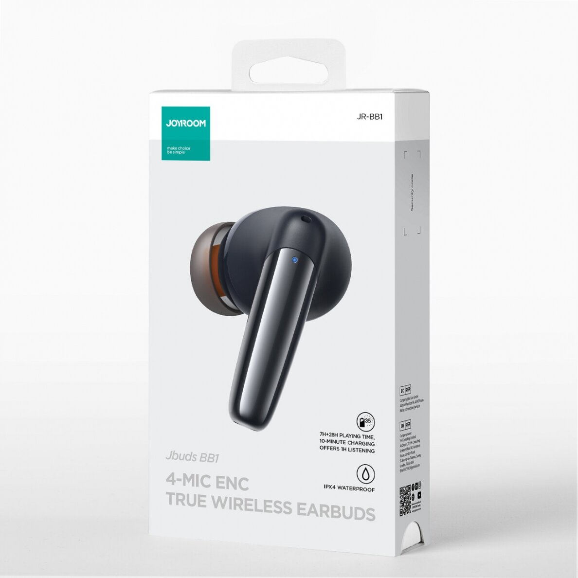 Joyroom Jbuds Series JR-BB1 TWS wireless in-ear ausinės - Juodas 6 Joyroom Jbuds Series JR-BB1 TWS wireless in-ear ausinės - Juodas 6
