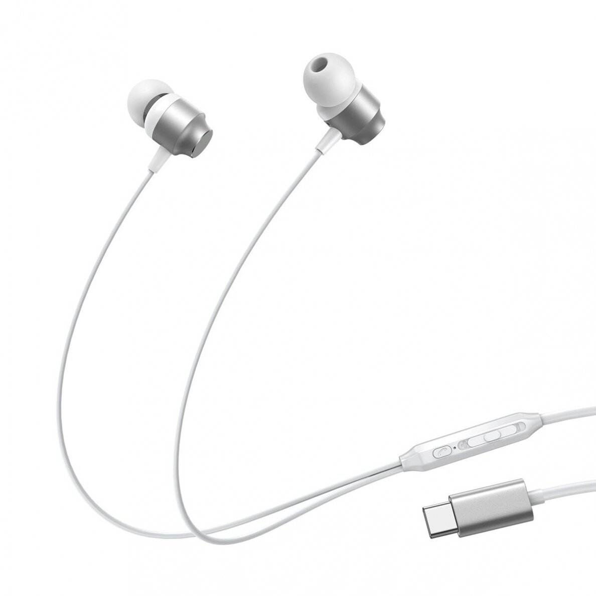 Joyroom JR-EC06 USB-C in-ear Ausinės - silver 6 Joyroom JR-EC06 USB-C in-ear Ausinės - silver 6
