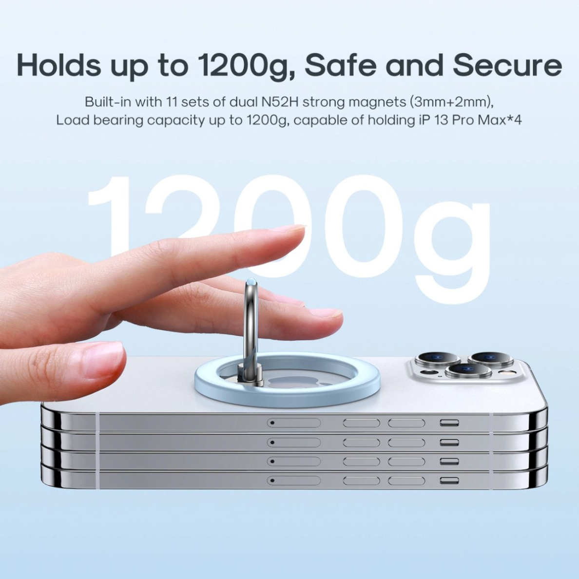 Joyroom JR-Mag-M2 MagSafe magnetic Telfono laikiklis - blue 1 Joyroom JR-Mag-M2 MagSafe magnetic Telfono laikiklis - blue 1