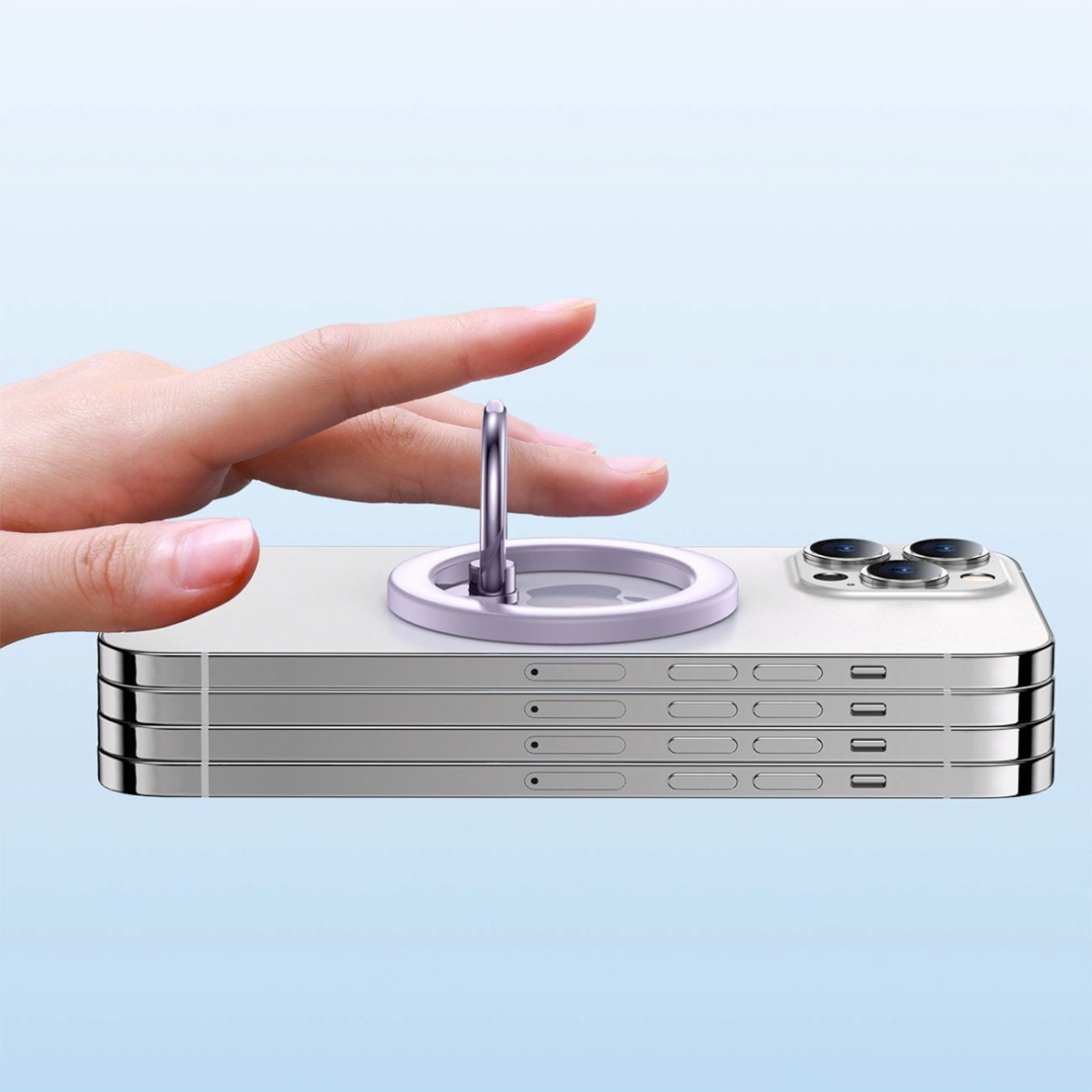 Joyroom JR-Mag-M2 MagSafe magnetic Telfono laikiklis - violetinis 4 Joyroom JR-Mag-M2 MagSafe magnetic Telfono laikiklis - violetinis 4