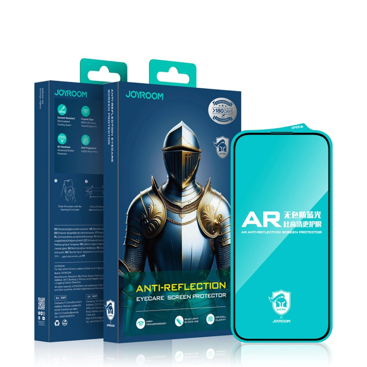 Joyroom JR-MAR0317 grūdintas stiklas su antirefleksine danga skirtas iPhone 15 Plus/16 Plus 3