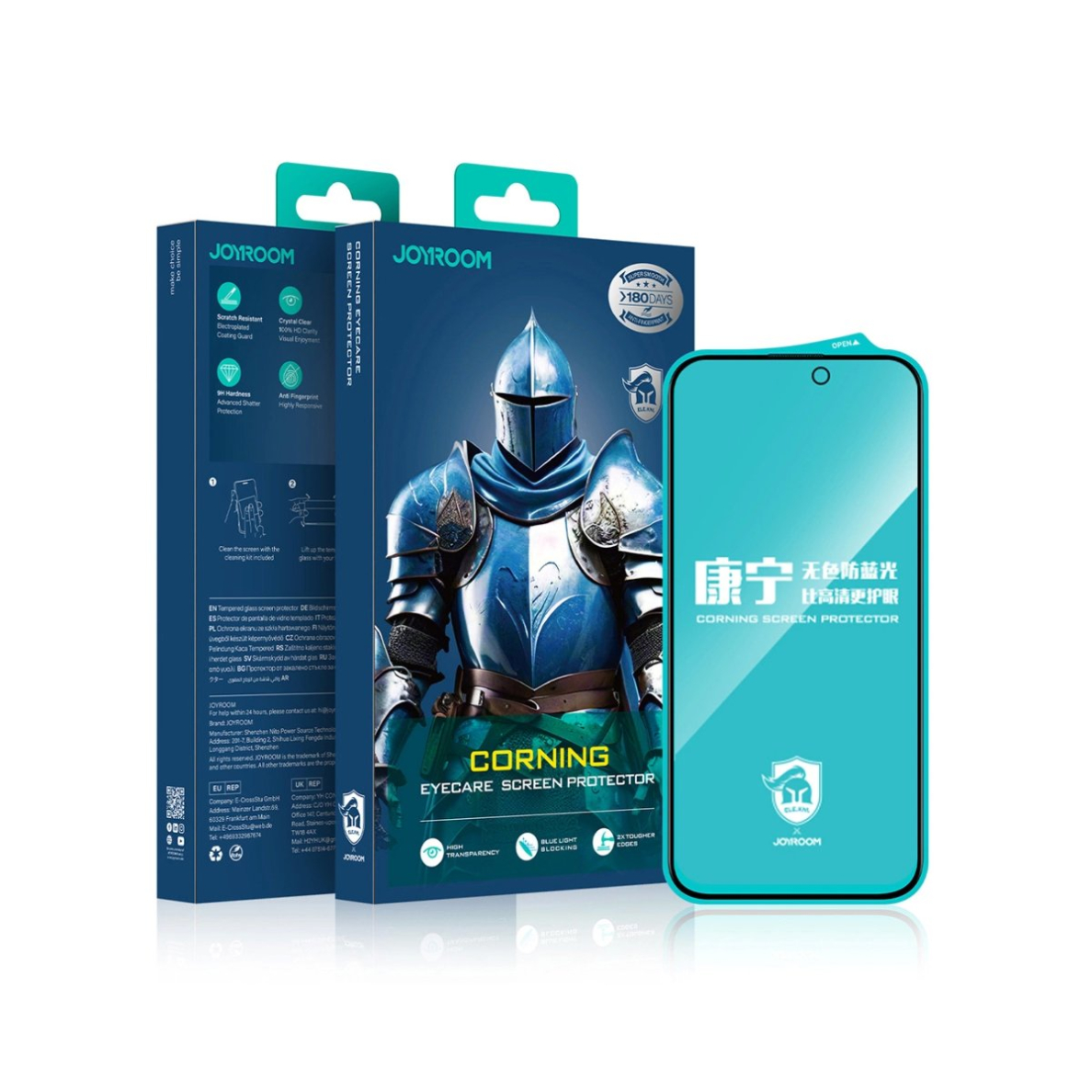 Joyroom JR-MKN0313 Corning Eyecare grūdintas stiklas skirtas iPhone 15 Plus/16 Plus 4 Joyroom JR-MKN0313 Corning Eyecare grūdintas stiklas skirtas iPhone 15 Plus/16 Plus 4