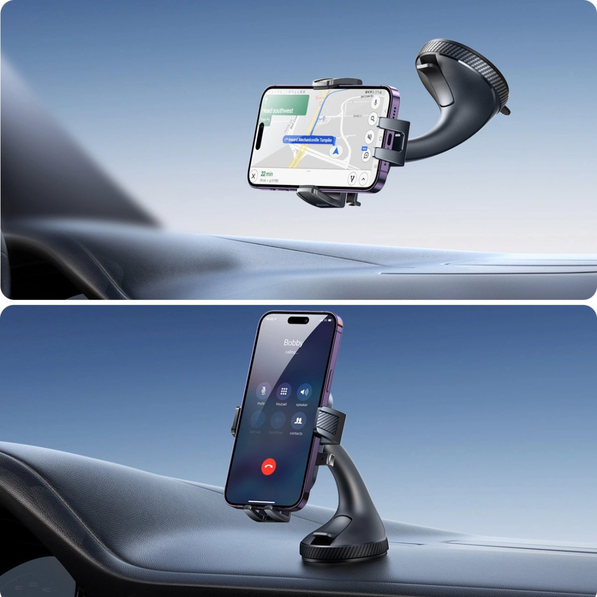 Joyroom JR-OK6 prispaudžiamas telefono laikiklis skirtas stiklui – juodas 11 Joyroom JR-OK6 prispaudžiamas telefono laikiklis skirtas stiklui – juodas 11