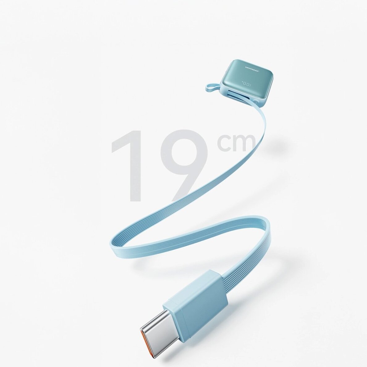 Išorinė baterija Power Bank Joyroom JR-PBF27 22.5W 10000mAh su dviem įmontuotais kabeliais – mėlyna 7