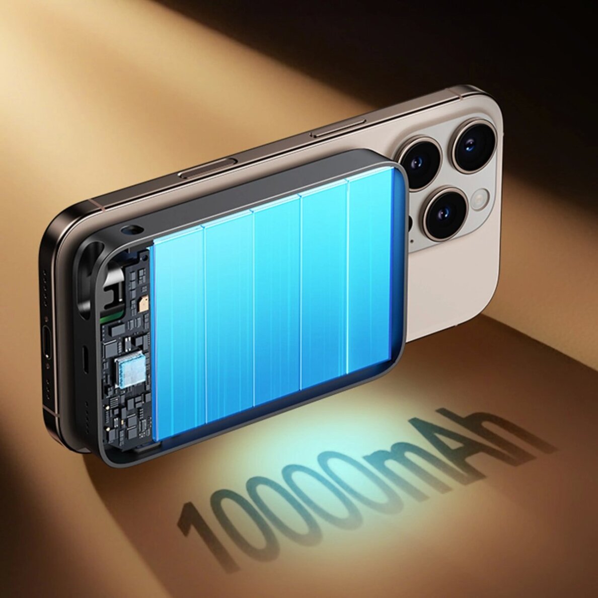 Išorinė baterija Power Bank Joyroom JR-PBM02 22.5W 10000mAh 3in1 magnetinis MagSafe suderinamas su įmontuotu kabeliu – juoda 6 Išorinė baterija Power Bank Joyroom JR-PBM02 22.5W 10000mAh 3in1 magnetinis MagSafe suderinamas su įmontuotu kabeliu – juoda 6