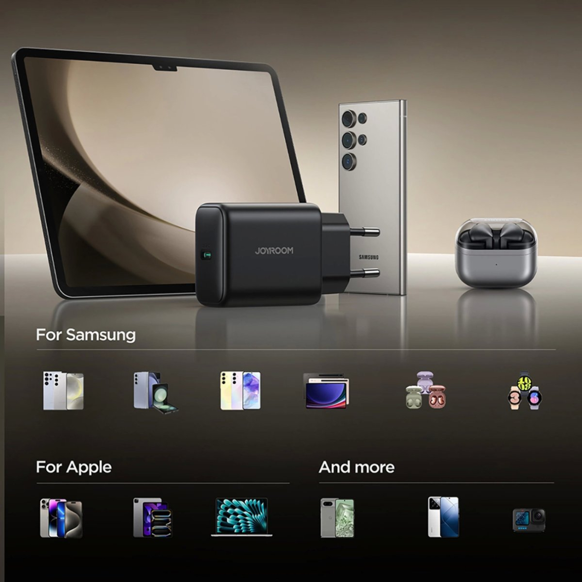 Joyroom JR-TCG13 45W GaN sieninis įkroviklis skirtas Samsung Ultra – juodas 13 Joyroom JR-TCG13 45W GaN sieninis įkroviklis skirtas Samsung Ultra – juodas 13