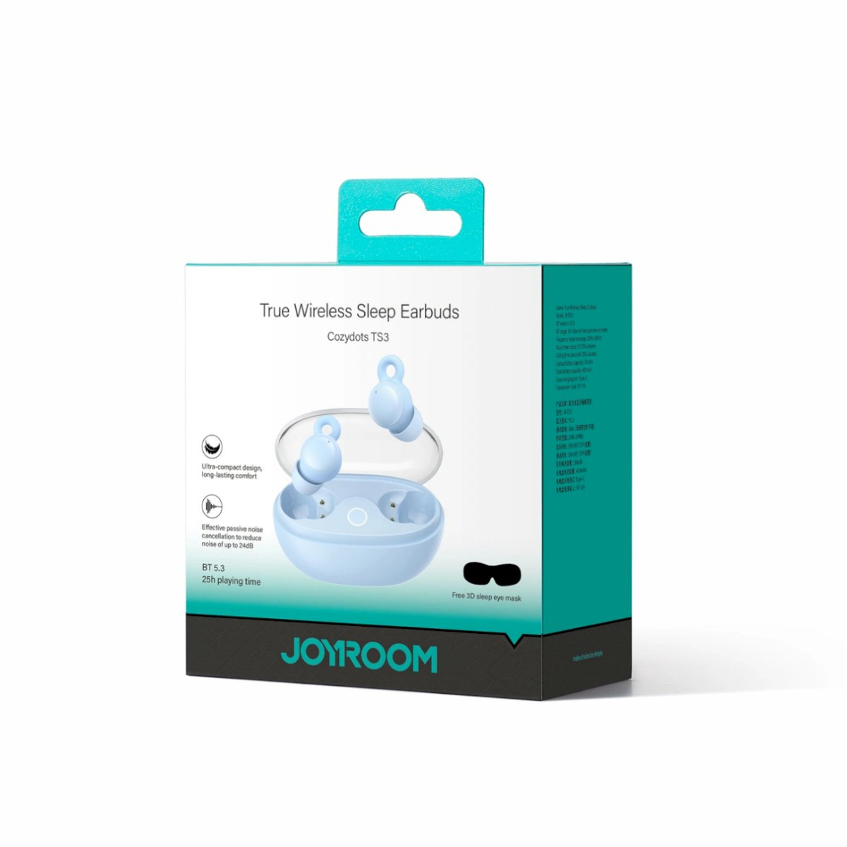 Joyroom JR-TS3 wireless in-ear Ausinės - blue 6 Joyroom JR-TS3 wireless in-ear Ausinės - blue 6
