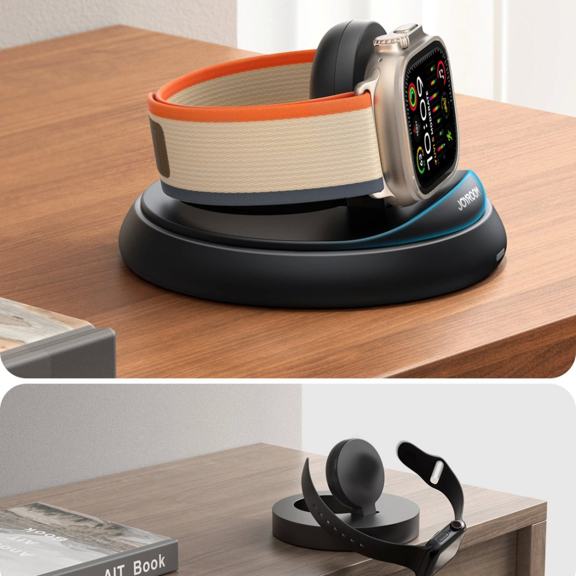 Sulankstomas indukcinis įkroviklis Joyroom JR-W12, skirtas Apple Watch – juodas 7