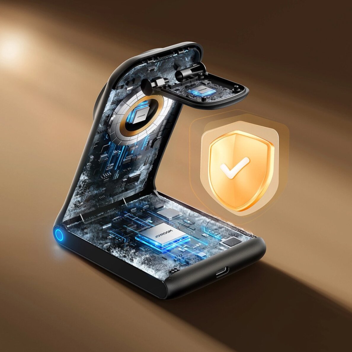 Belaidis įkroviklis Joyroom JR-W15 3in1 stotelė su MagSafe – juoda 7