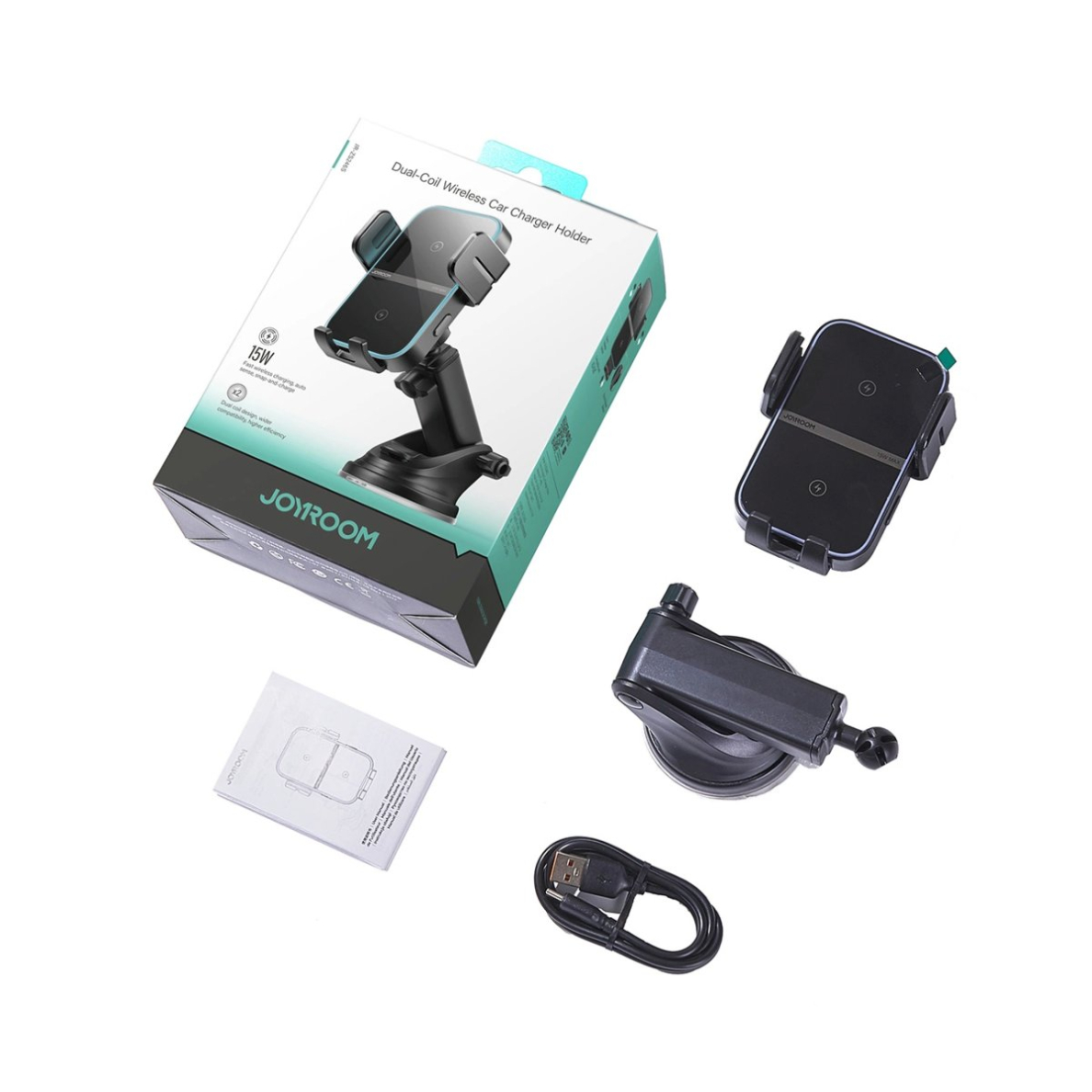 Joyroom JR-ZS246 S indukcinis įkroviklis-laikiklis prietaisų skydeliui – juodas 2