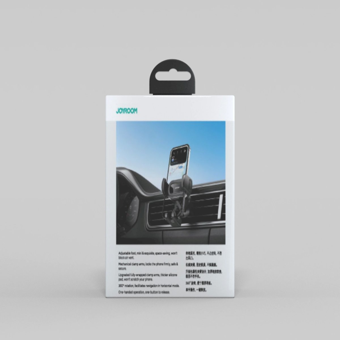 Joyroom JR-ZS351 Telfono laikiklis air vent - silver 7 Joyroom JR-ZS351 Telfono laikiklis air vent - silver 7