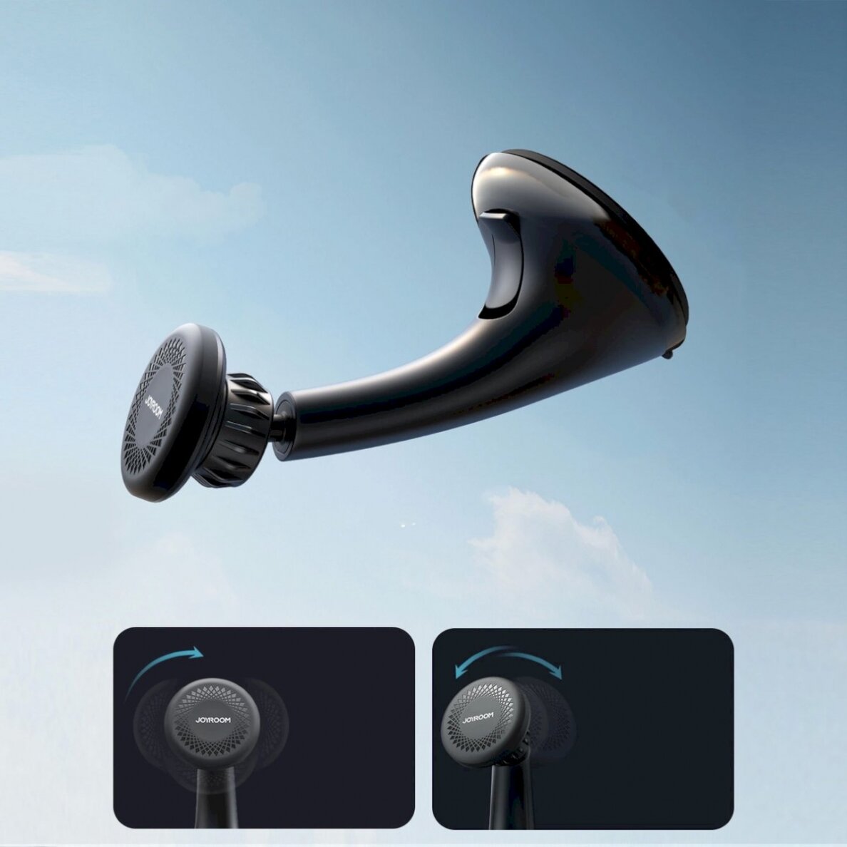 Joyroom JR-ZS356 universal magnetic Automobilinis laikiklis a phone the cockpit/window - Juodas 11 Joyroom JR-ZS356 universal magnetic Automobilinis laikiklis a phone the cockpit/window - Juodas 11