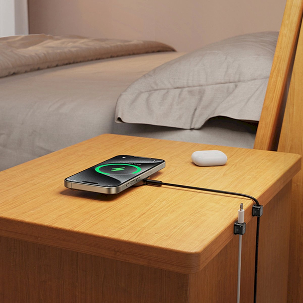 Joyroom JR-ZS368 magnetinis kabelių laikiklis – juodas (3 vnt.) 12