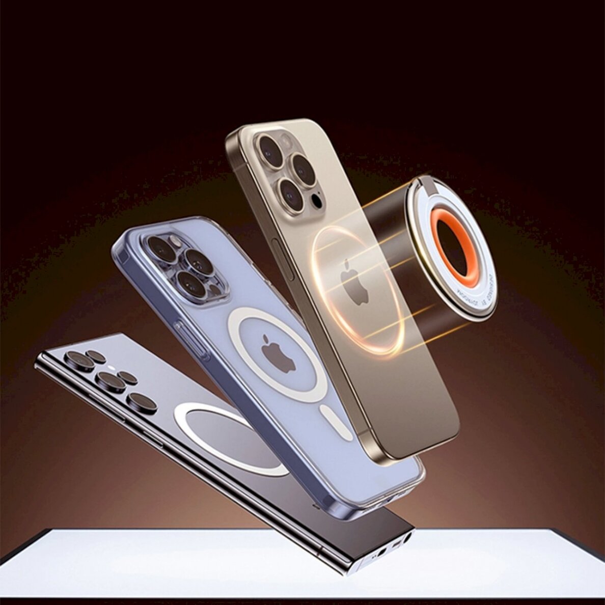 Joyroom JR-ZS383 MagSafe magnetic Telfono laikiklis - orange 15 Joyroom JR-ZS383 MagSafe magnetic Telfono laikiklis - orange 15