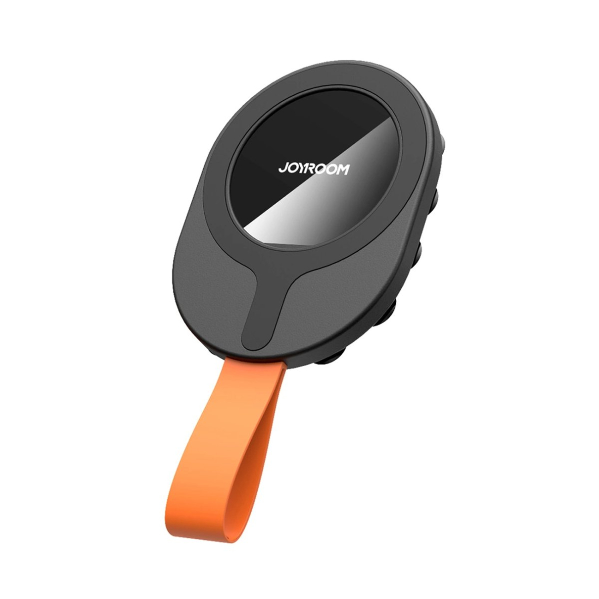 Joyroom JR-ZS393-S Magnetinis laikiklis su siurbtukais, skirtas 4.7–7" telefonui – juodas oranžinis 1