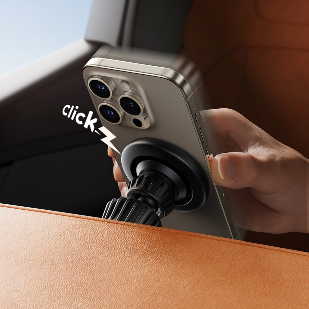 Joyroom JR-ZS406 Magnetinis automobilinis oro angos laikiklis – juodas 9