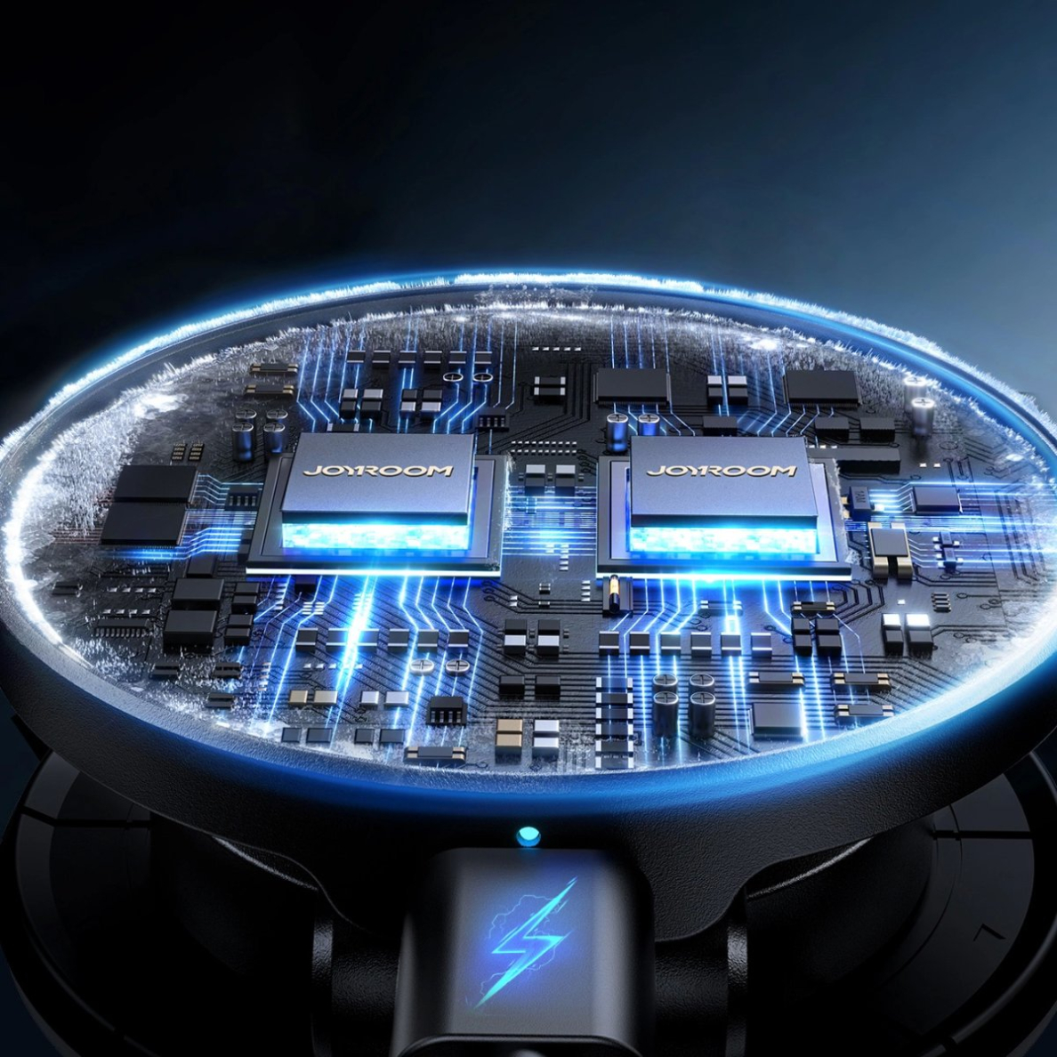 Joyroom JR-ZS408 Magnetinis laikiklis su 15W indukciniu įkrovikliu, skirtas automobilio pultui – juodas 3 Joyroom JR-ZS408 Magnetinis laikiklis su 15W indukciniu įkrovikliu, skirtas automobilio pultui – juodas 3