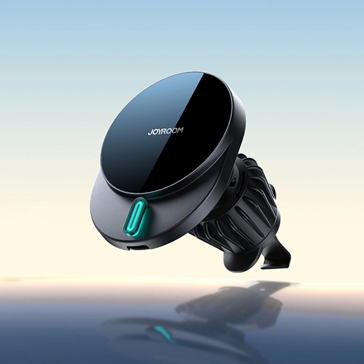 Magnetinis laikiklis Joyroom JR-ZS409 su 15W indukciniu įkrovikliu automobilio ventiliacijai – juodas 2 Magnetinis laikiklis Joyroom JR-ZS409 su 15W indukciniu įkrovikliu automobilio ventiliacijai – juodas 2