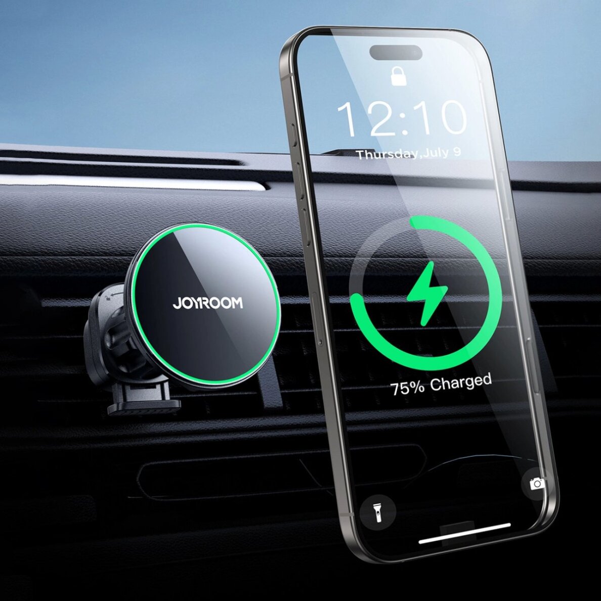 Automobilinis laikiklis Joyroom JR-ZS412 su Qi2 15W įkrovikliu, montuojamas į oro angą – juodas 10 Automobilinis laikiklis Joyroom JR-ZS412 su Qi2 15W įkrovikliu, montuojamas į oro angą – juodas 10