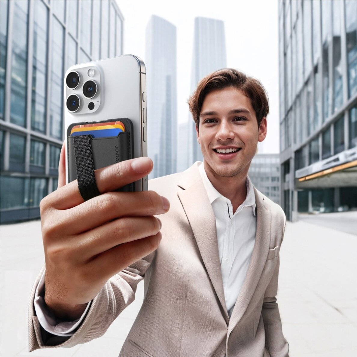 Magnetinė piniginė Joyroom JR-ZS432 suderinama su MagSafe – juoda 4 Magnetinė piniginė Joyroom JR-ZS432 suderinama su MagSafe – juoda 4