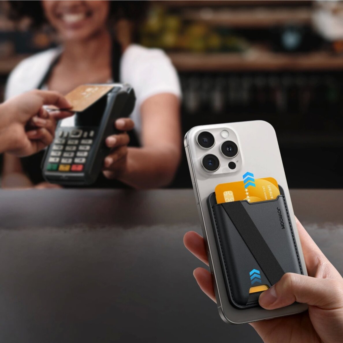 Magnetinė piniginė Joyroom JR-ZS432 suderinama su MagSafe – juoda 5 Magnetinė piniginė Joyroom JR-ZS432 suderinama su MagSafe – juoda 5