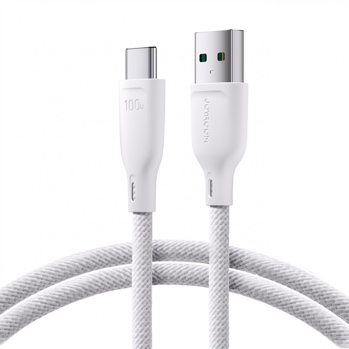 Joyroom Multi-Color Series SA34-AC6 USB-A / USB-C Cable 100W Fast Transfer 1m - White Joyroom Multi-Color Series SA34-AC6 USB-A / USB-C Cable 100W Fast Transfer 1m - White