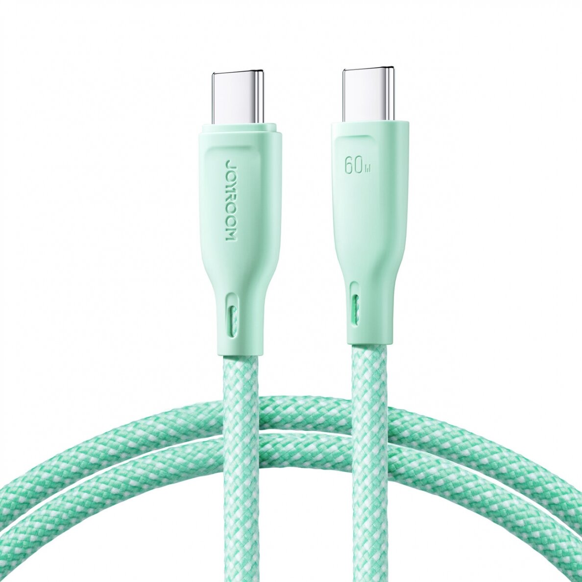 Joyroom Multi-Color Series SA34-CC3 USB-C / USB-C Cable 60W Fast Transfer 1m - Green Joyroom Multi-Color Series SA34-CC3 USB-C / USB-C Cable 60W Fast Transfer 1m - Green
