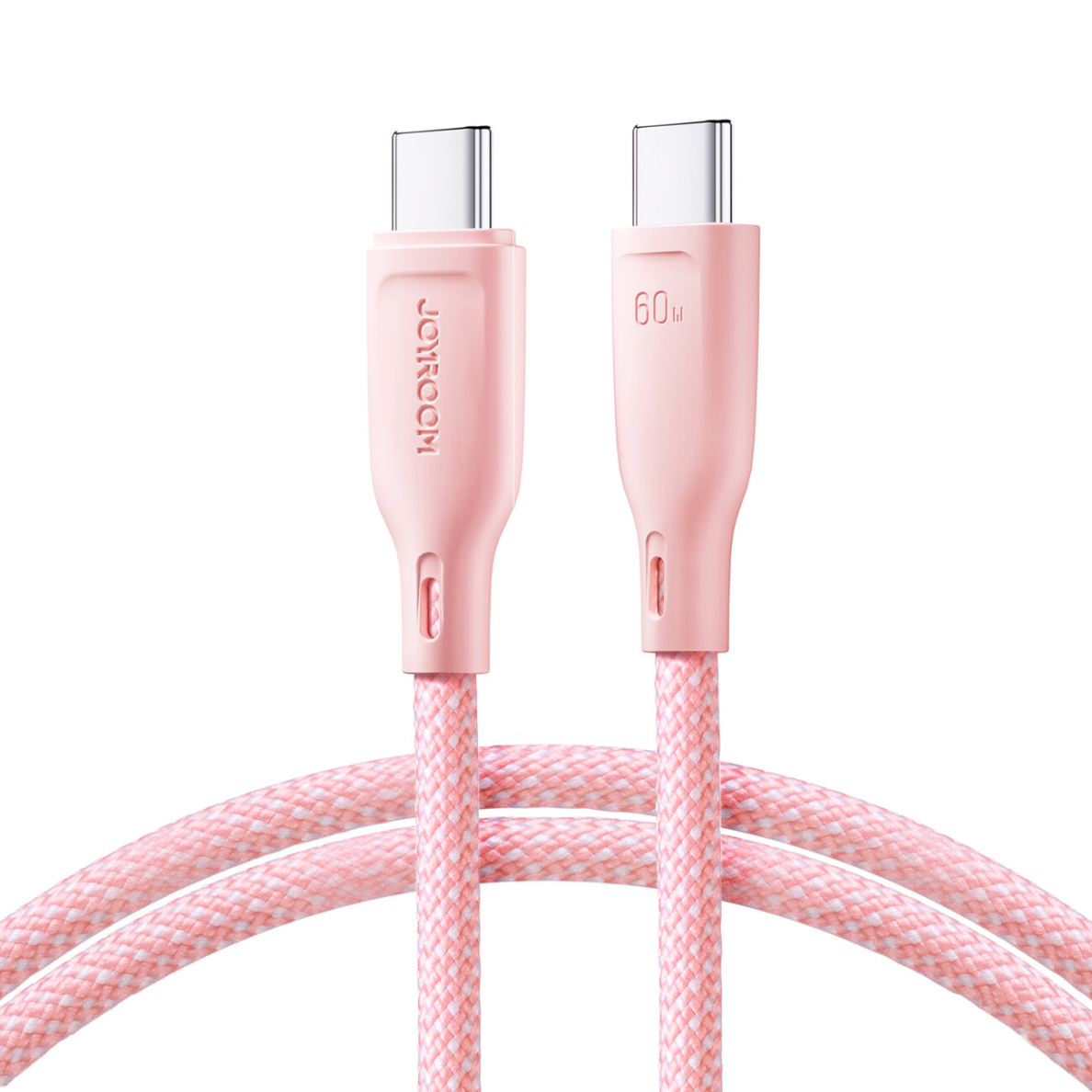 Joyroom Multi-Color Series SA34-CC3 USB-C / USB-C Cable 60W Fast Transfer 1m - Pink Joyroom Multi-Color Series SA34-CC3 USB-C / USB-C Cable 60W Fast Transfer 1m - Pink