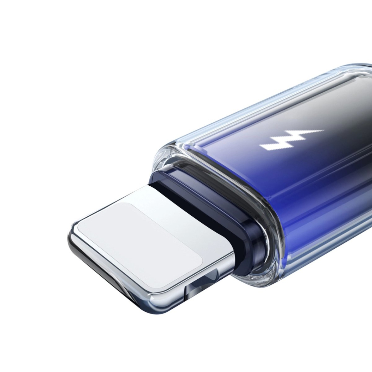 Joyroom S-A42 Crystal-Clear Series 3A USB-A / Lightning kabelis 1.2 m – juodas 5