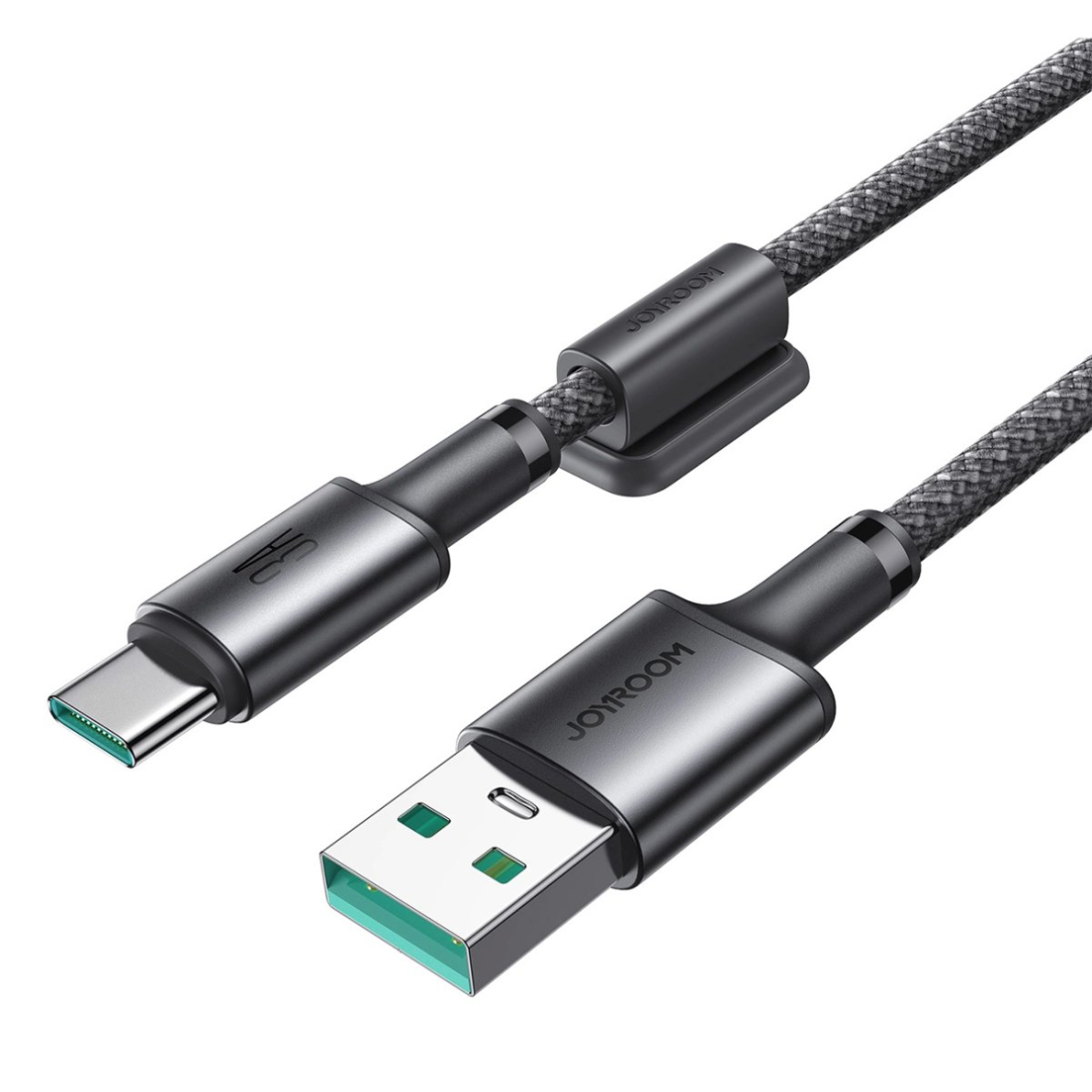 Joyroom S-A50 Unlimited Series 3A USB-A / USB-C kabelis su magnetiniu laikikliu 1.2 m – pilkas 5
