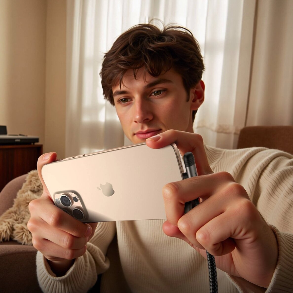 Įkrovimo kabelis Joyroom S-A56 EnjoyX Series 90° USB-C – Lightning 30W 1.2 m – juodas 2