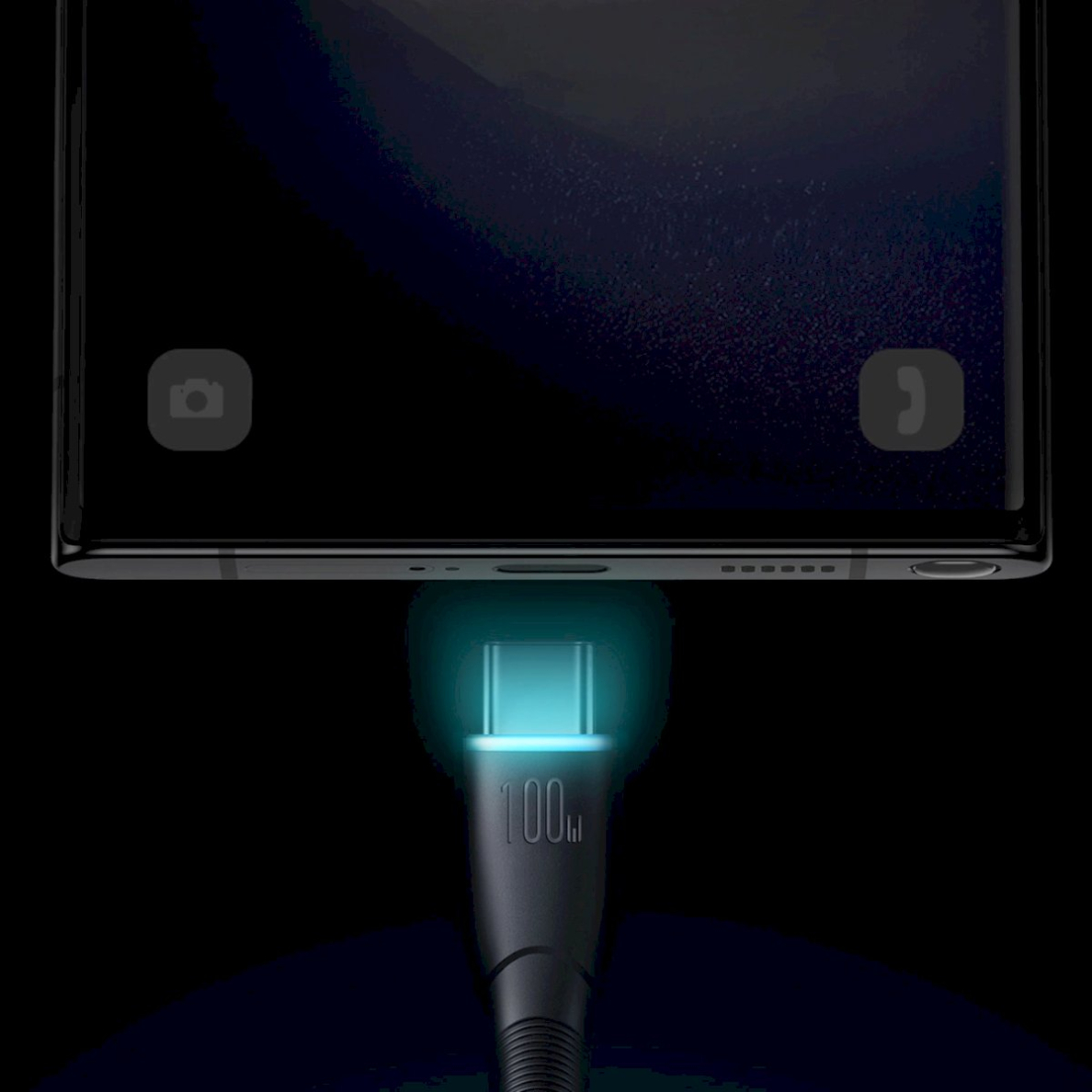 Joyroom Starry series SA32-AC6 100W USB-A / USB-C Kabelis 1m - Juodas 8 Joyroom Starry series SA32-AC6 100W USB-A / USB-C Kabelis 1m - Juodas 8