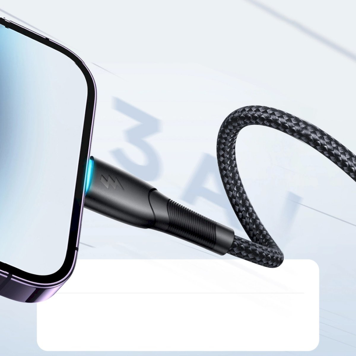 Joyroom Starry Series SA32-AL3 3A USB-A / Lightning Kabelis 1m - Juodas 7 Joyroom Starry Series SA32-AL3 3A USB-A / Lightning Kabelis 1m - Juodas 7