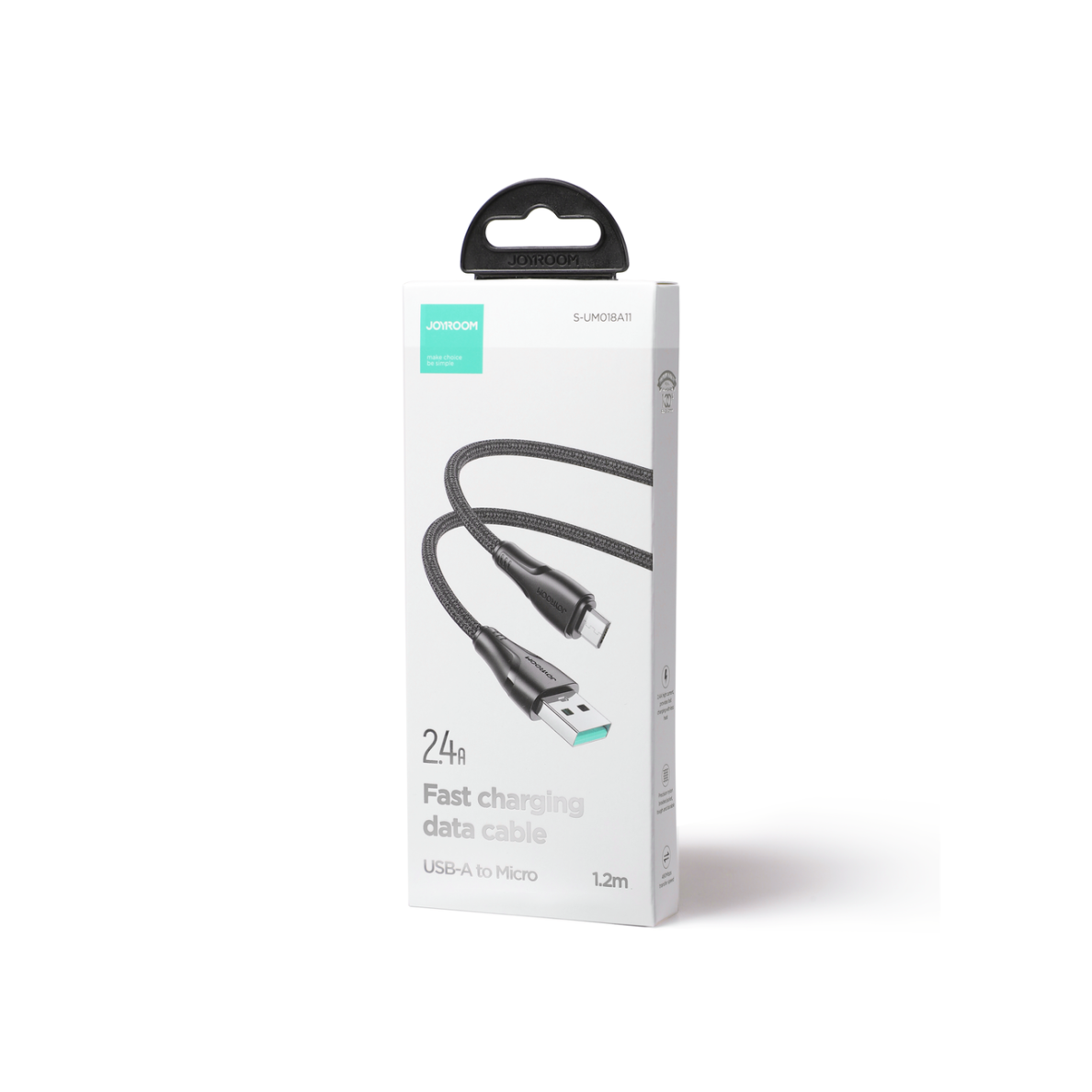 Akcija! Joyroom USB cable - micro USB 2.4A Surpass Series for fast charging and data transfer 1.2 m black (S-UM018A11) 4 Akcija! Joyroom USB cable - micro USB 2.4A Surpass Series for fast charging and data transfer 1.2 m black (S-UM018A11) 4