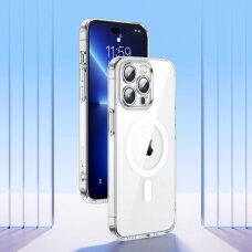 Dėklas Joyroom 14D Magnetic iPhone 14 Pro suderinamas su MagSafe skaidrus (JR-14D6)