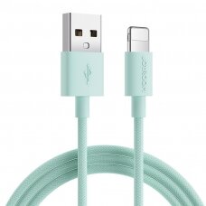 Kabelis Joyroom USB - Lightning charging / data cable 1m Žalias (S-1030M13)